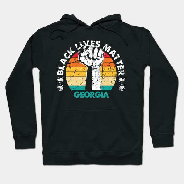 Georgia black lives matter political protest Hoodie by Jannysingle